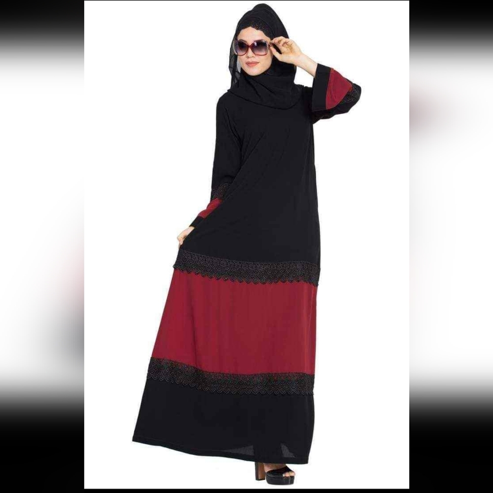 Red and Black long dress!